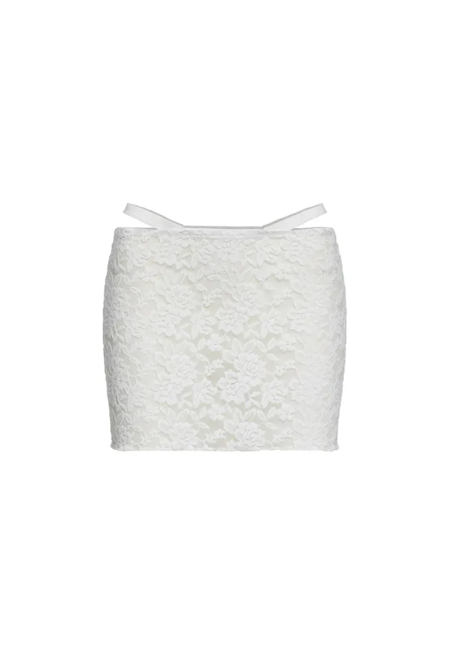 Lioness Fashion BLACK SWAN LACE MINI Porcelain Women Skirts Lioness Fashion BLACK SWAN LACE MINI Porcelain Women Skirts