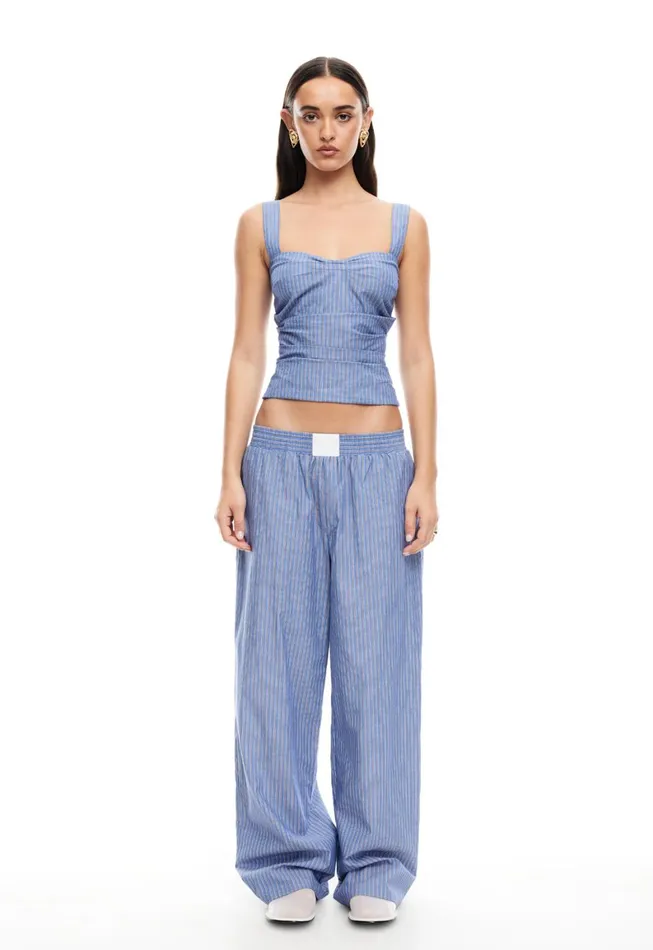 Lioness Fashion COBAIN CORSET Navy Stripe Women Sets and Coords