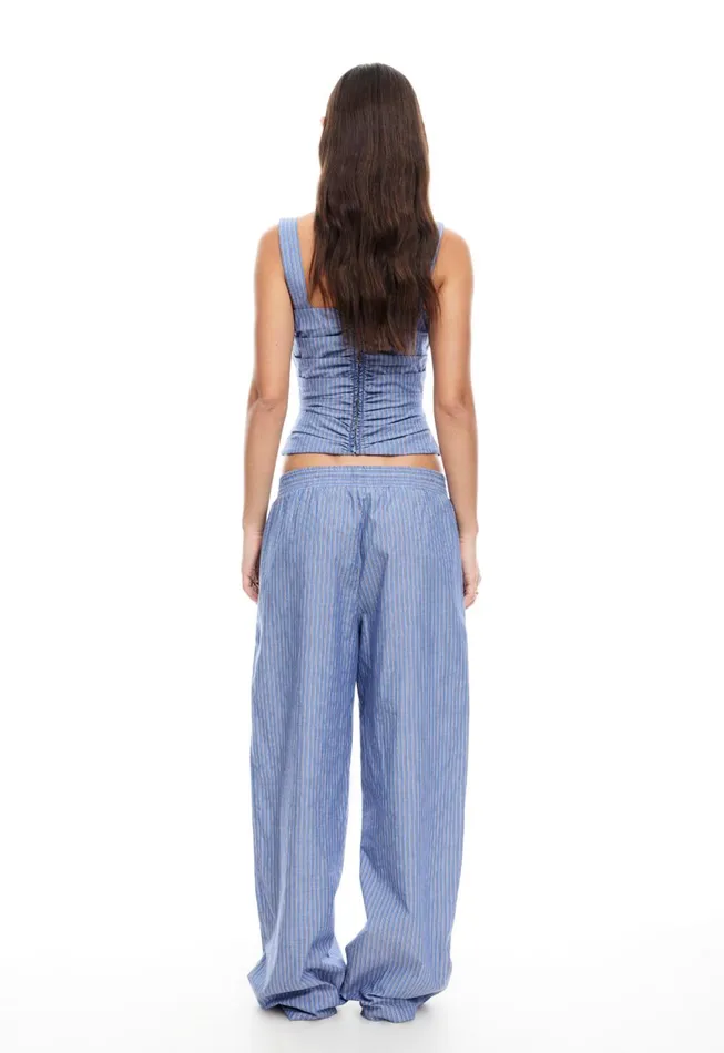 Lioness Fashion COBAIN CORSET Navy Stripe Women Sets and Coords Lioness Fashion COBAIN CORSET Navy Stripe Women Sets and Coords