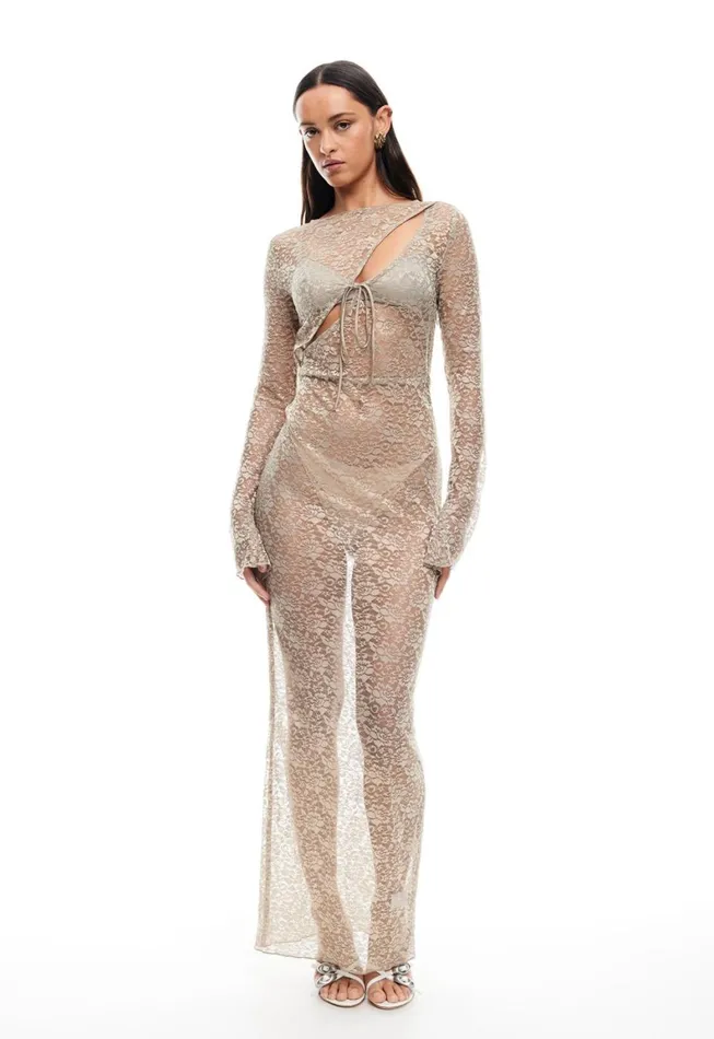 Lioness Fashion FEVER LACE MAXI DRESS Sage Women Dresses Lioness Fashion FEVER LACE MAXI DRESS Sage Women Dresses