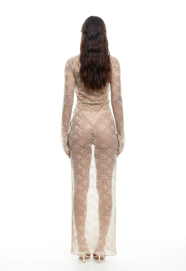 Lioness Fashion FEVER LACE MAXI DRESS Sage Women Dresses Lioness Fashion FEVER LACE MAXI DRESS Sage Women Dresses