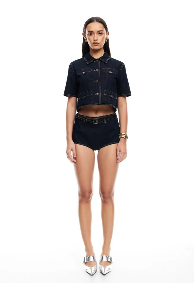 Lioness Fashion HALSTON BRIEFS Dark Denim Women Shorts Lioness Fashion HALSTON BRIEFS Dark Denim Women Shorts
