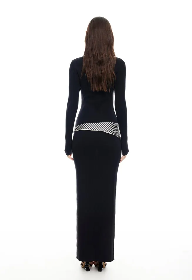 Lioness Fashion HOMECOMING LONG SLEEVE MAXI DRESS Onyx Women Dresses