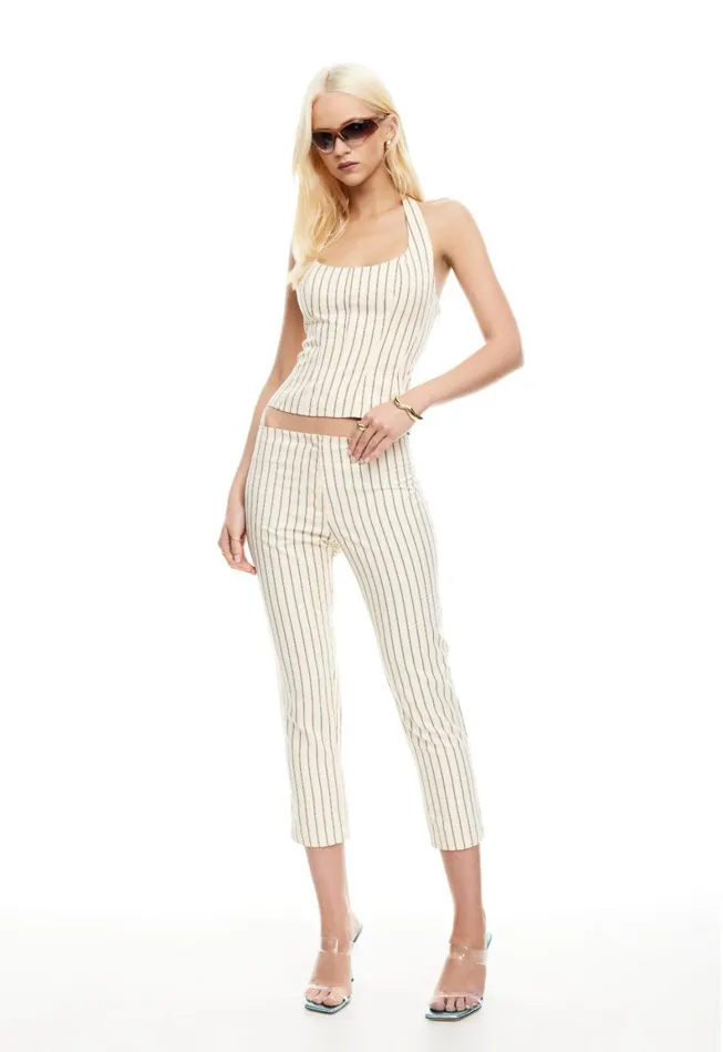 Lioness Fashion LES DEUX CAPRI Cream Stripe Women Sets and Coords