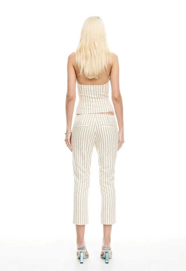 Lioness Fashion LES DEUX CAPRI Cream Stripe Women Sets and Coords Lioness Fashion LES DEUX CAPRI Cream Stripe Women Sets and Coords