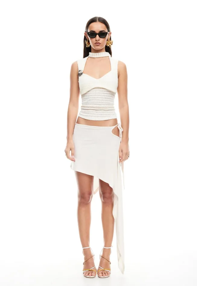 Lioness Fashion MOSS MIDI SKIRT Porcelain Women Swim Lioness Fashion MOSS MIDI SKIRT Porcelain Women Swim