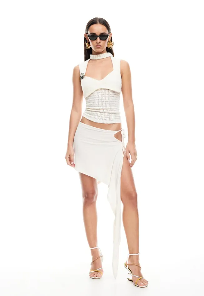 Lioness Fashion MOSS MIDI SKIRT Porcelain Women Swim Lioness Fashion MOSS MIDI SKIRT Porcelain Women Swim
