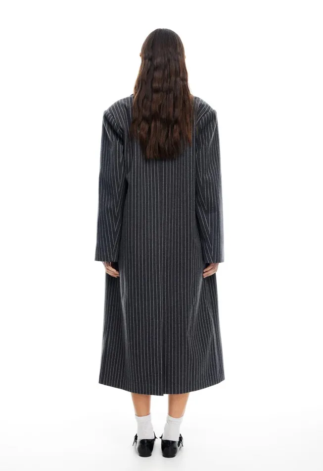 Lioness Fashion OLSEN COAT Onyx Pinstripe Women Outerwear