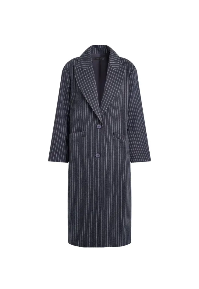 Lioness Fashion OLSEN COAT Onyx Pinstripe Women Outerwear