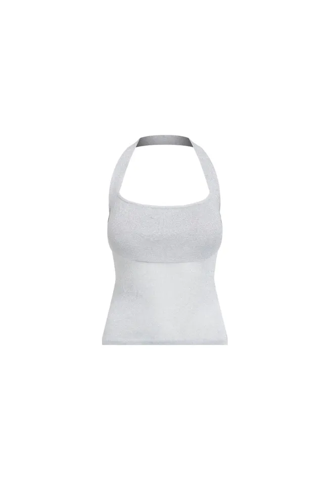Lioness Fashion PALISADES HALTER TOP Silver Women Tops Lioness Fashion PALISADES HALTER TOP Silver Women Tops