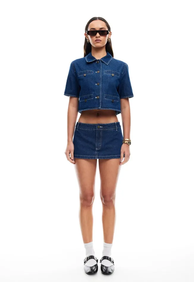Lioness Fashion RHODE MINI Blue Denim Women Shorts