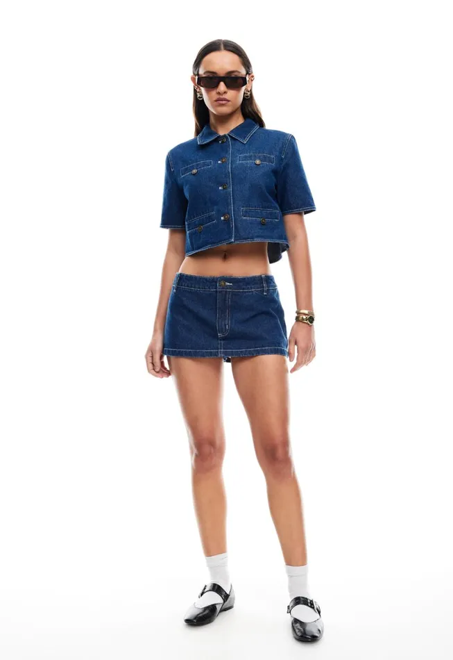 Lioness Fashion RHODE MINI Blue Denim Women Shorts