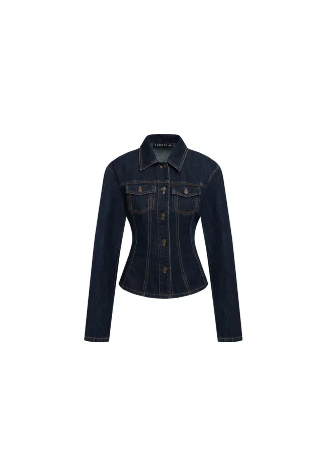 Lioness Fashion RIDER DENIM JACKET Dark Denim Women Denim Lioness Fashion RIDER DENIM JACKET Dark Denim Women Denim