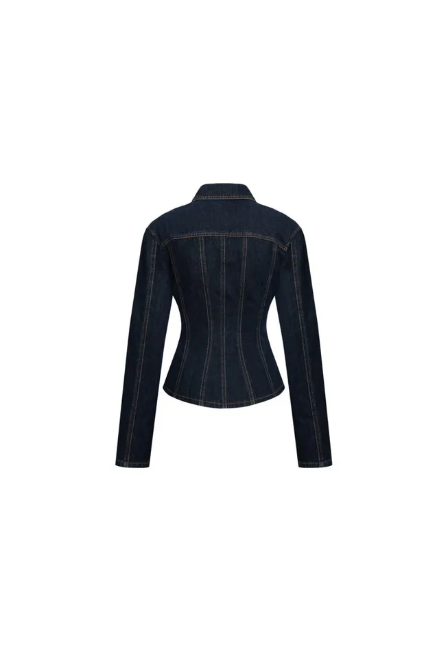 Lioness Fashion RIDER DENIM JACKET Dark Denim Women Denim Lioness Fashion RIDER DENIM JACKET Dark Denim Women Denim