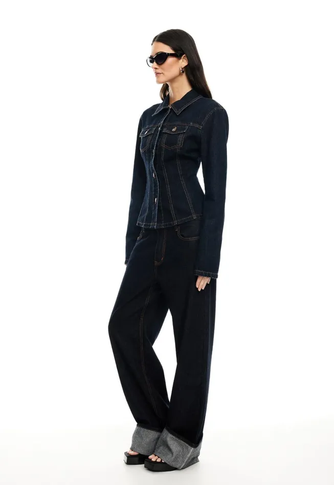Lioness Fashion TOP MODEL CUFFED JEAN Dark Denim Women Denim Lioness Fashion TOP MODEL CUFFED JEAN Dark Denim Women Denim