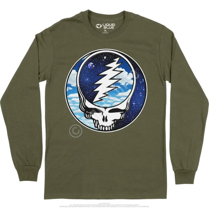 Liquid Blue Long Sleeve Men Steal Your Sky Space Long Sleeve TShirt