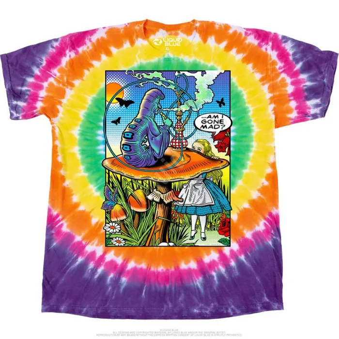 Liquid Blue TShirt Men Alice Pop Art TShirt
