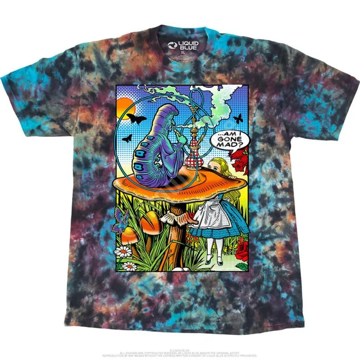 Liquid Blue TShirt Men Alice Pop Art TShirt
