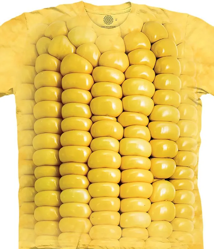 Liquid Blue TShirt Men Corn On The Cob Classic Cotton TShirt