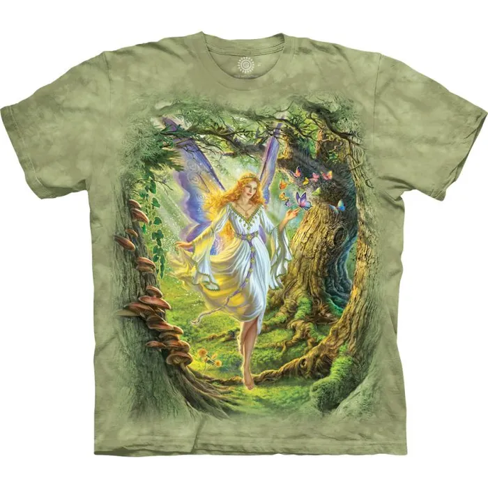 Liquid Blue TShirt Men Fairy Queen Classic Cotton TShirt