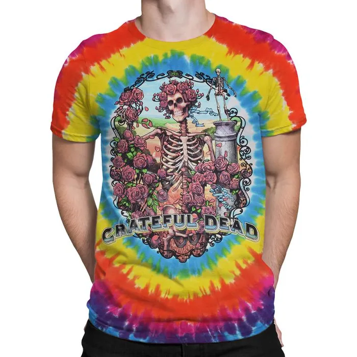 Liquid Blue TShirt Men Rainbow Bertha TieDye TShirt
