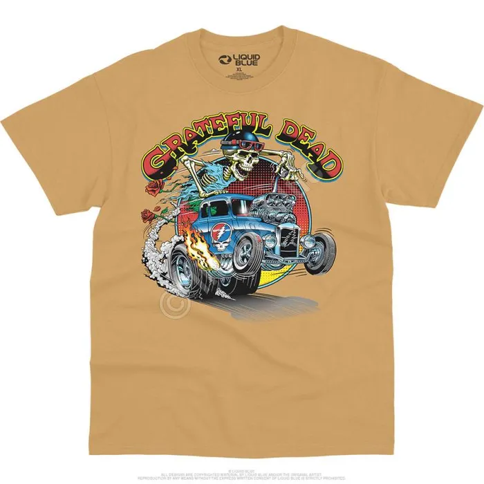 Liquid Blue TShirt Men Steal Your Hot Rod TShirt