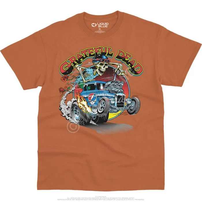 Liquid Blue TShirt Men Steal Your Hot Rod TShirt