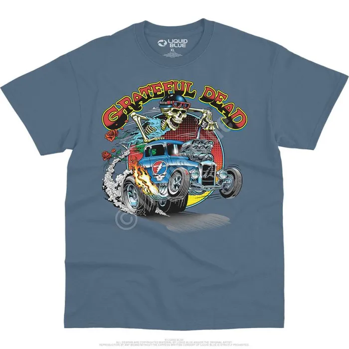 Liquid Blue TShirt Men Steal Your Hot Rod TShirt