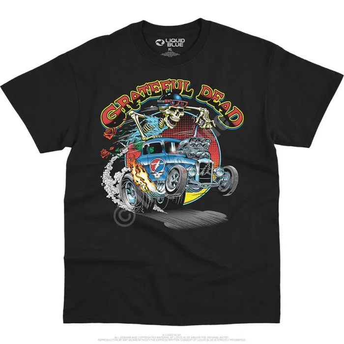 Liquid Blue TShirt Men Steal Your Hot Rod TShirt