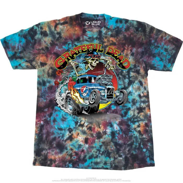 Liquid Blue TShirt Men Steal Your Hot Rod TShirt