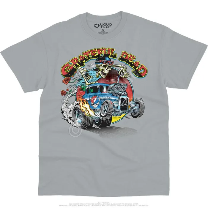 Liquid Blue TShirt Men Steal Your Hot Rod TShirt