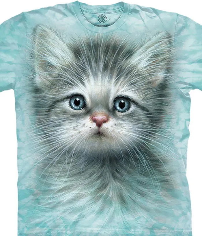 Liquid Blue Youth Kids Blue Eyed Kitten Kids039 TShirt