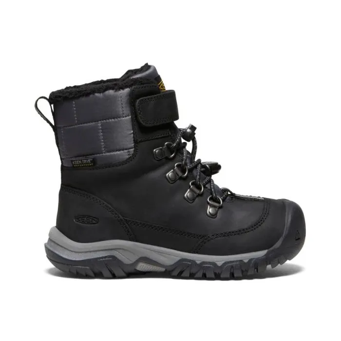 Little Kids039 Kanibou Waterproof Black Leather Tall Boot Kids KEEN Boots