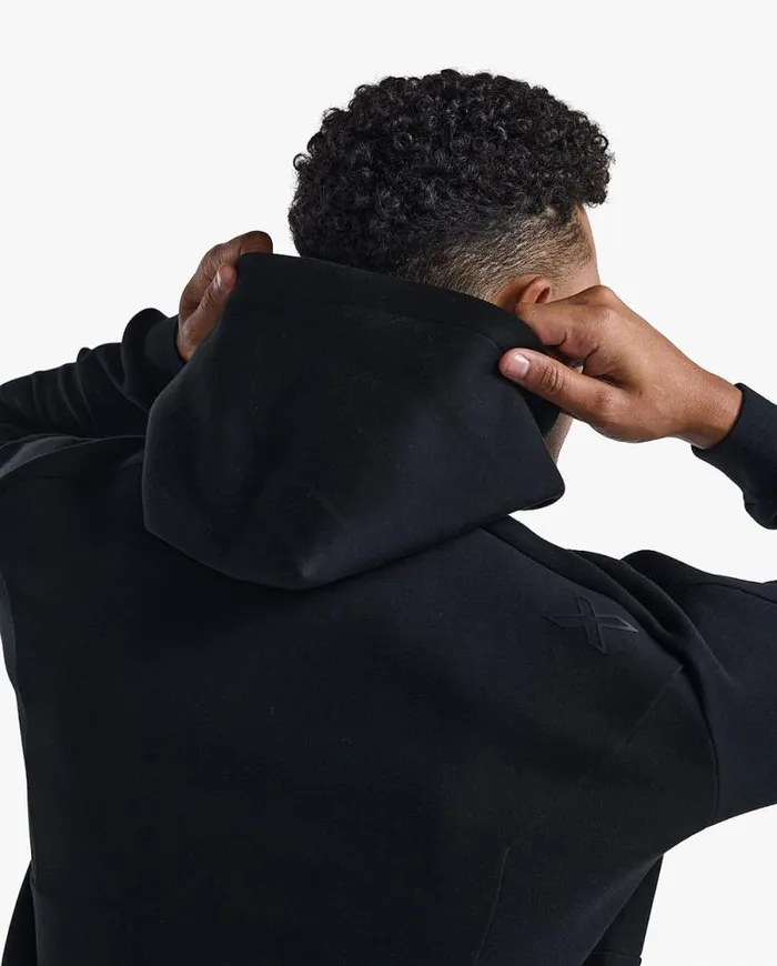 Long Sleeve and Jumpers Mens 2XU Commute Full Zip Hoodie Black
