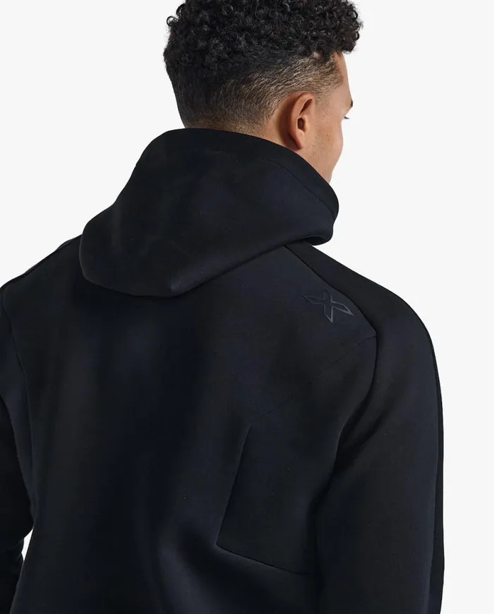 Long Sleeve and Jumpers Mens 2XU Commute Full Zip Hoodie Black
