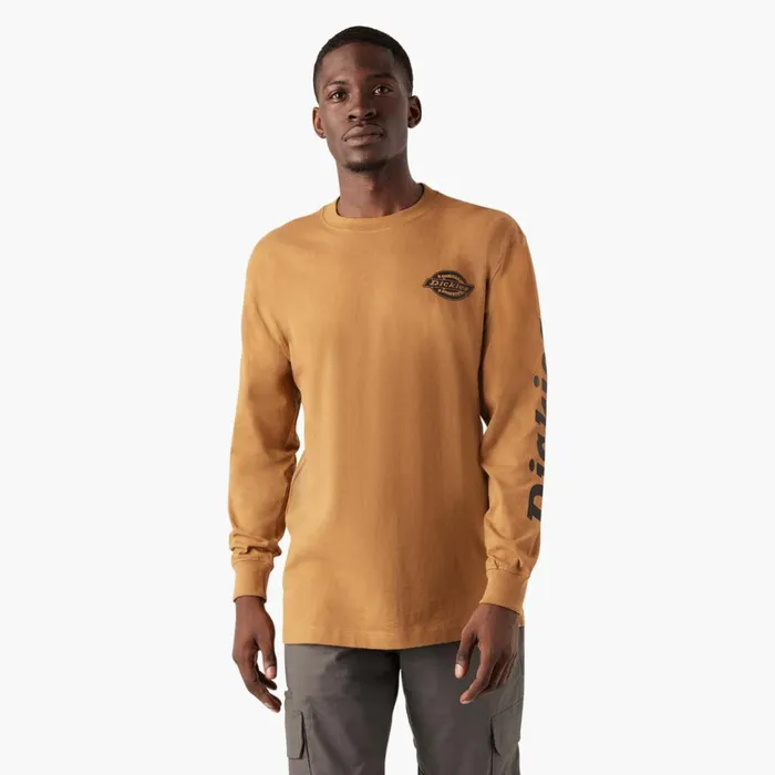 Long Sleeve Heavyweight Logo TShirt Brown Duck Brown Duck bd Men Dickies TShirts Long Sleeve Heavyweight Logo TShirt Brown Duck Brown Duck bd Men Dickies TShirts