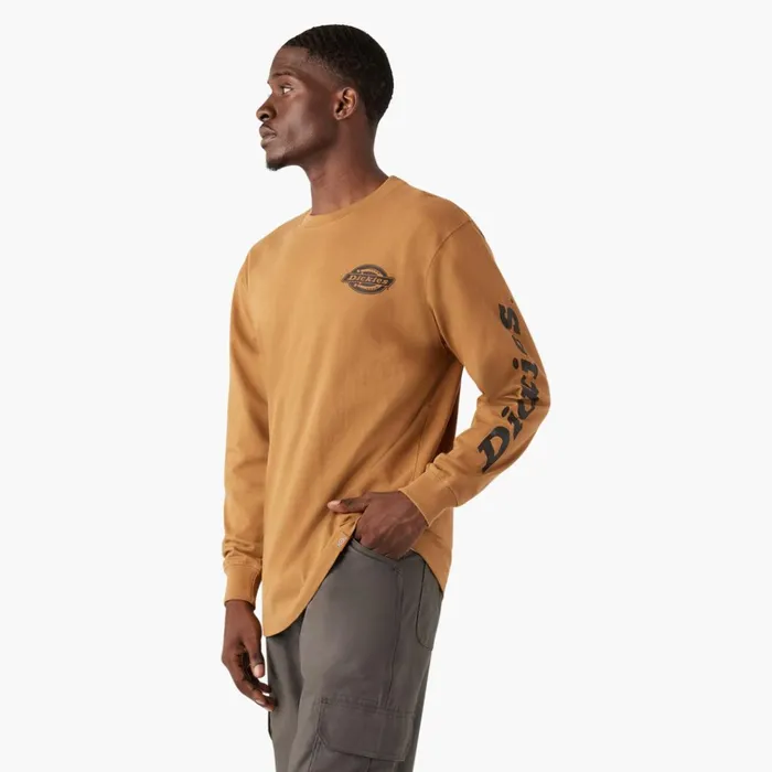 Long Sleeve Heavyweight Logo TShirt Brown Duck Brown Duck bd Men Dickies TShirts Long Sleeve Heavyweight Logo TShirt Brown Duck Brown Duck bd Men Dickies TShirts