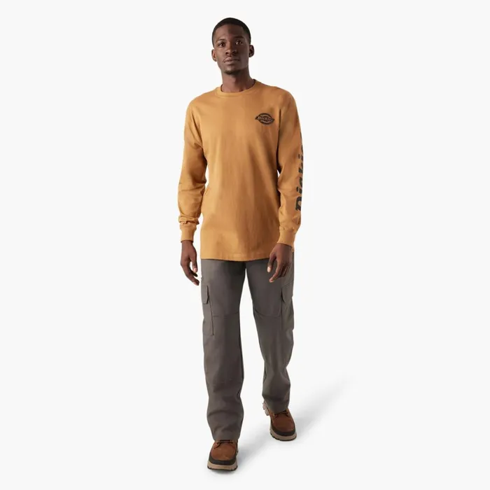 Long Sleeve Heavyweight Logo TShirt Brown Duck Brown Duck bd Men Dickies TShirts Long Sleeve Heavyweight Logo TShirt Brown Duck Brown Duck bd Men Dickies TShirts