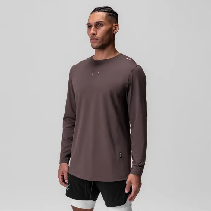 Long Sleeves Men ASRV NanoMesh Training Long Sleeve Nightshade 034space Bracket034