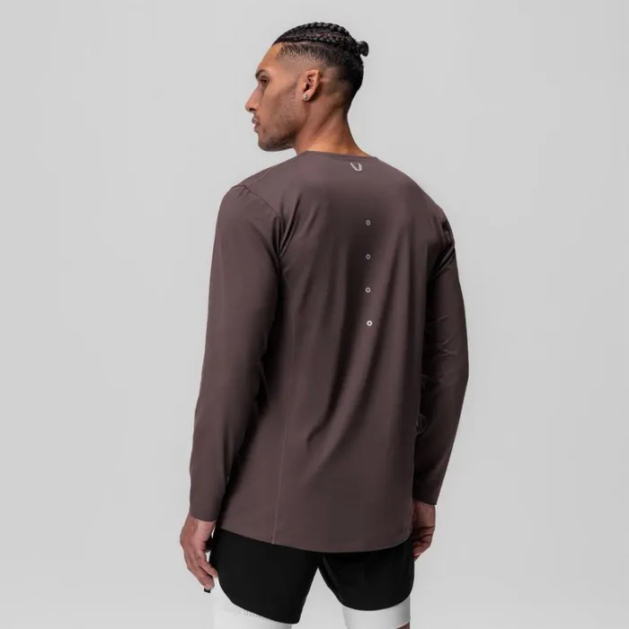 Long Sleeves Men ASRV NanoMesh Training Long Sleeve Nightshade 034space Bracket034