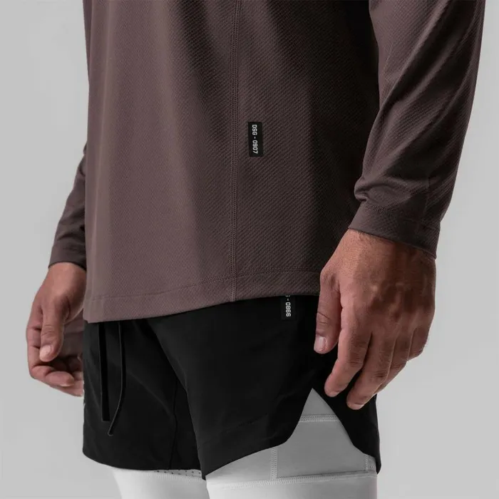 Long Sleeves Men ASRV NanoMesh Training Long Sleeve Nightshade 034space Bracket034