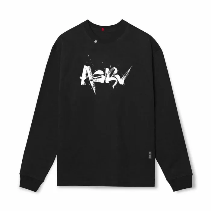 Long Sleeves Men ASRV Tech Essential Relaxed Long Sleeve Black 034koi034