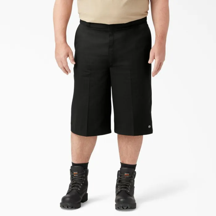 Loose Fit MultiUse Pocket Work Shorts 15034 Black Black bk Men Dickies Work Shorts Loose Fit MultiUse Pocket Work Shorts 15034 Black Black bk Men Dickies Work Shorts