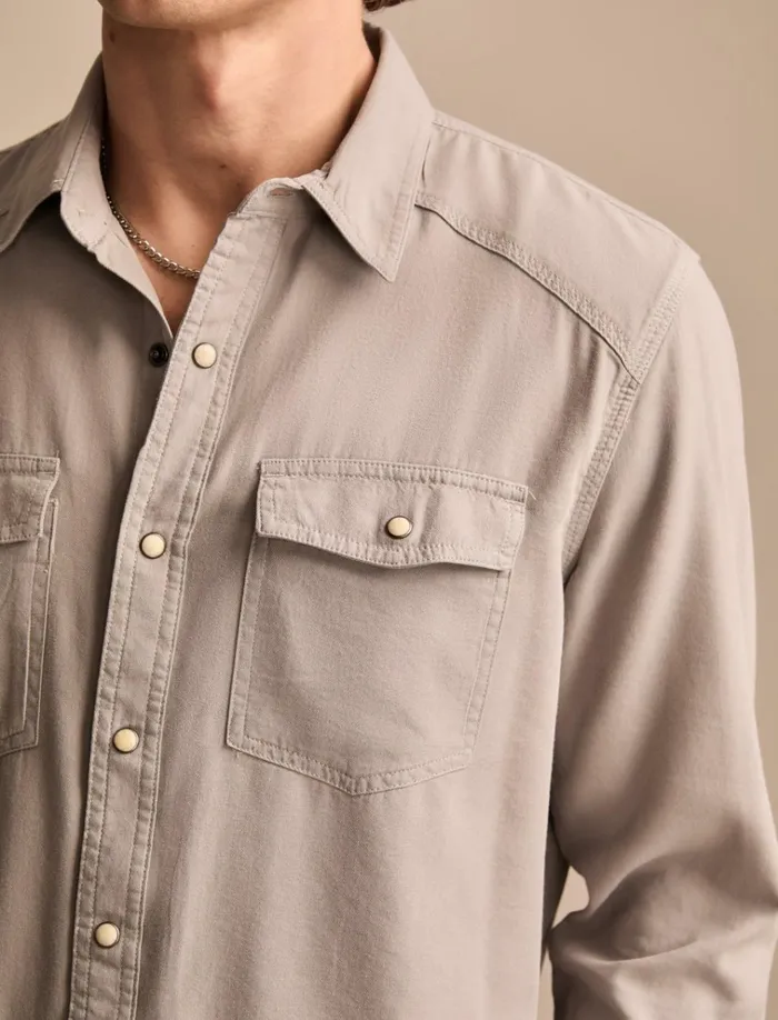 Ls Washed Wkwr Western Wet Weather Men Lucky Brand Shirts and Tops