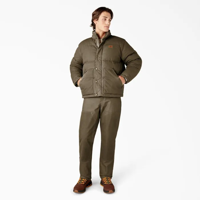 Lucas Fully Waxed Puffer Jacket Acorn Acorn ac2 Men Dickies Coats and Jackets