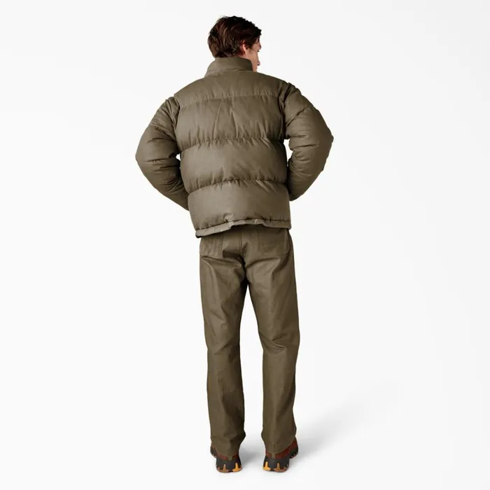 Lucas Fully Waxed Puffer Jacket Acorn Acorn ac2 Men Dickies Coats and Jackets