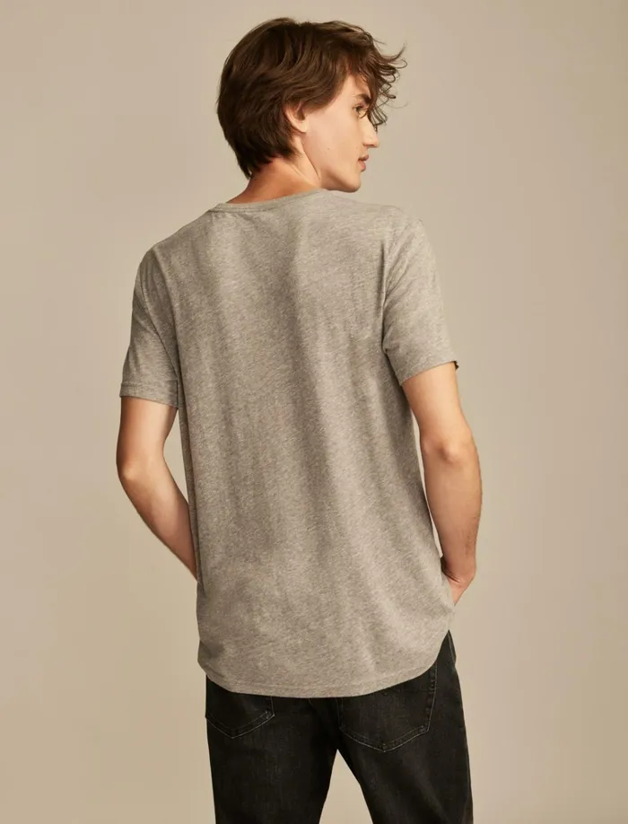 Lucky Spade Heather Grey Men Lucky Brand Graphic Tees