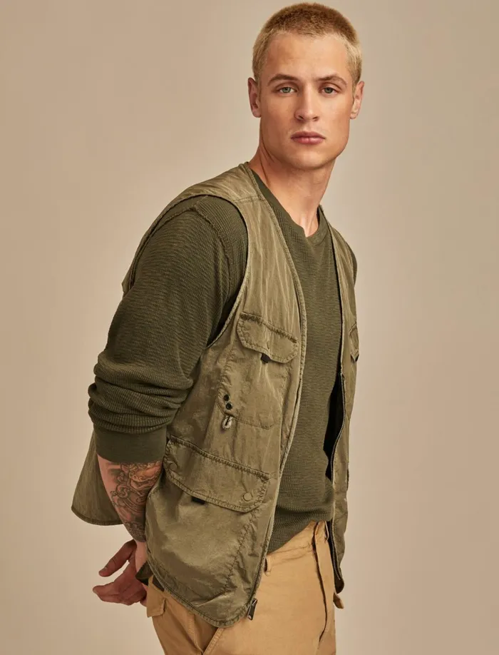 Lucky X Army Vest Olive Night Men Lucky Brand Jackets and Outerwear