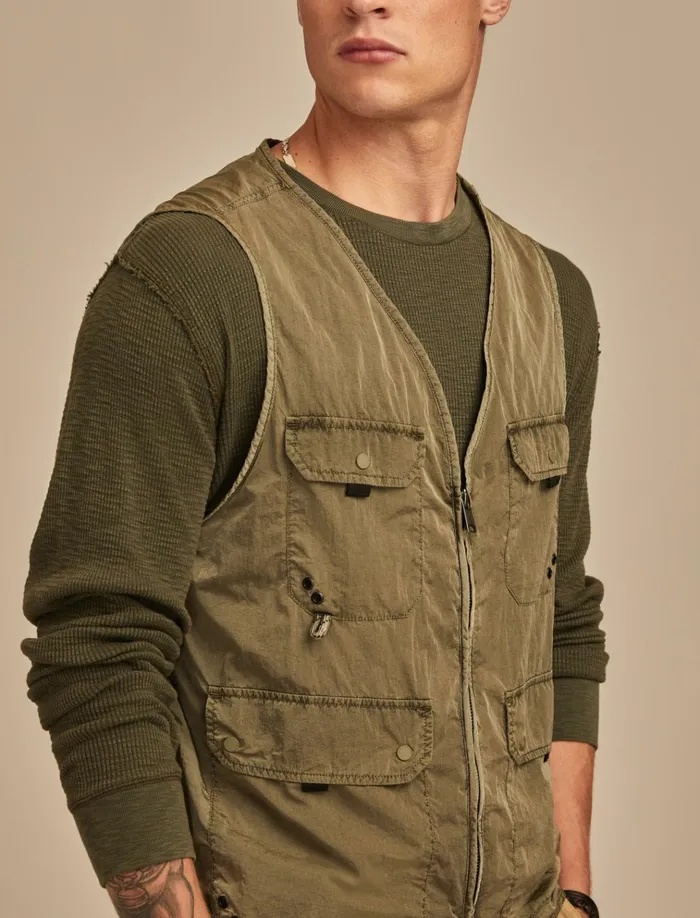 Lucky X Army Vest Olive Night Men Lucky Brand Jackets and Outerwear