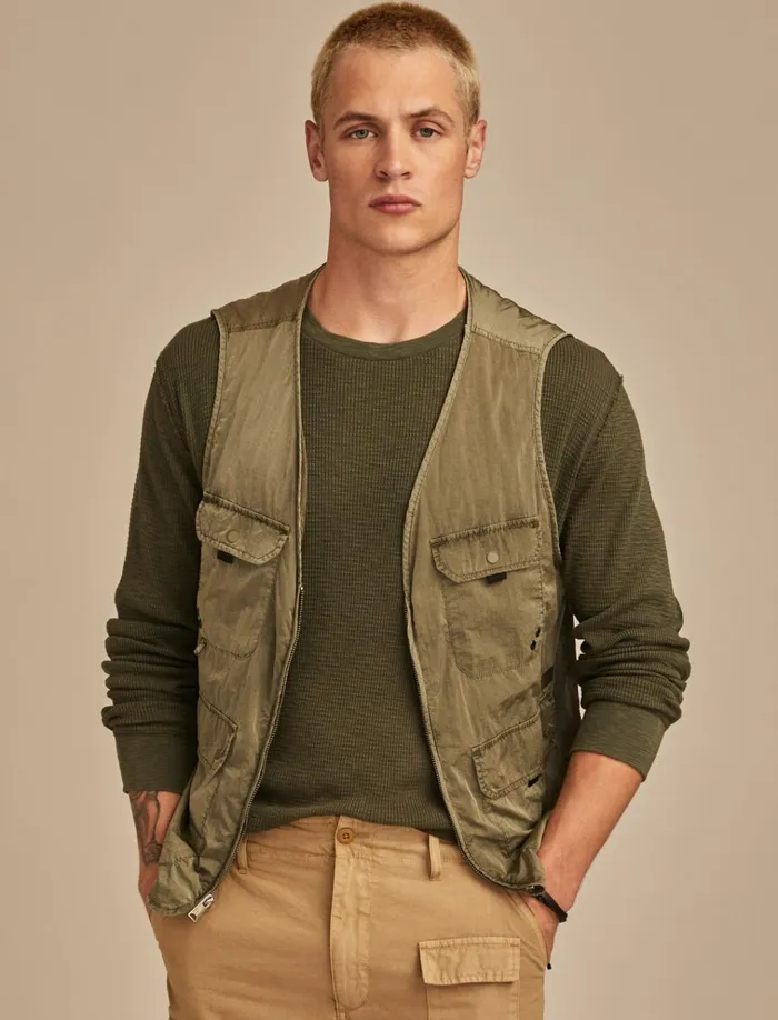 Lucky X Army Vest Olive Night Men Lucky Brand Jackets and Outerwear